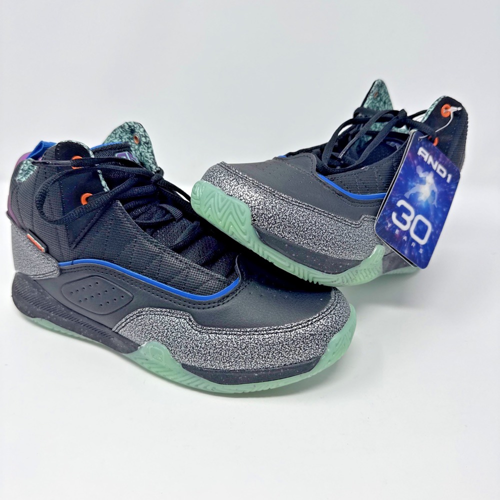AND1 Basketball Athletic Shoes Basketball Sneakers Boys Size 6